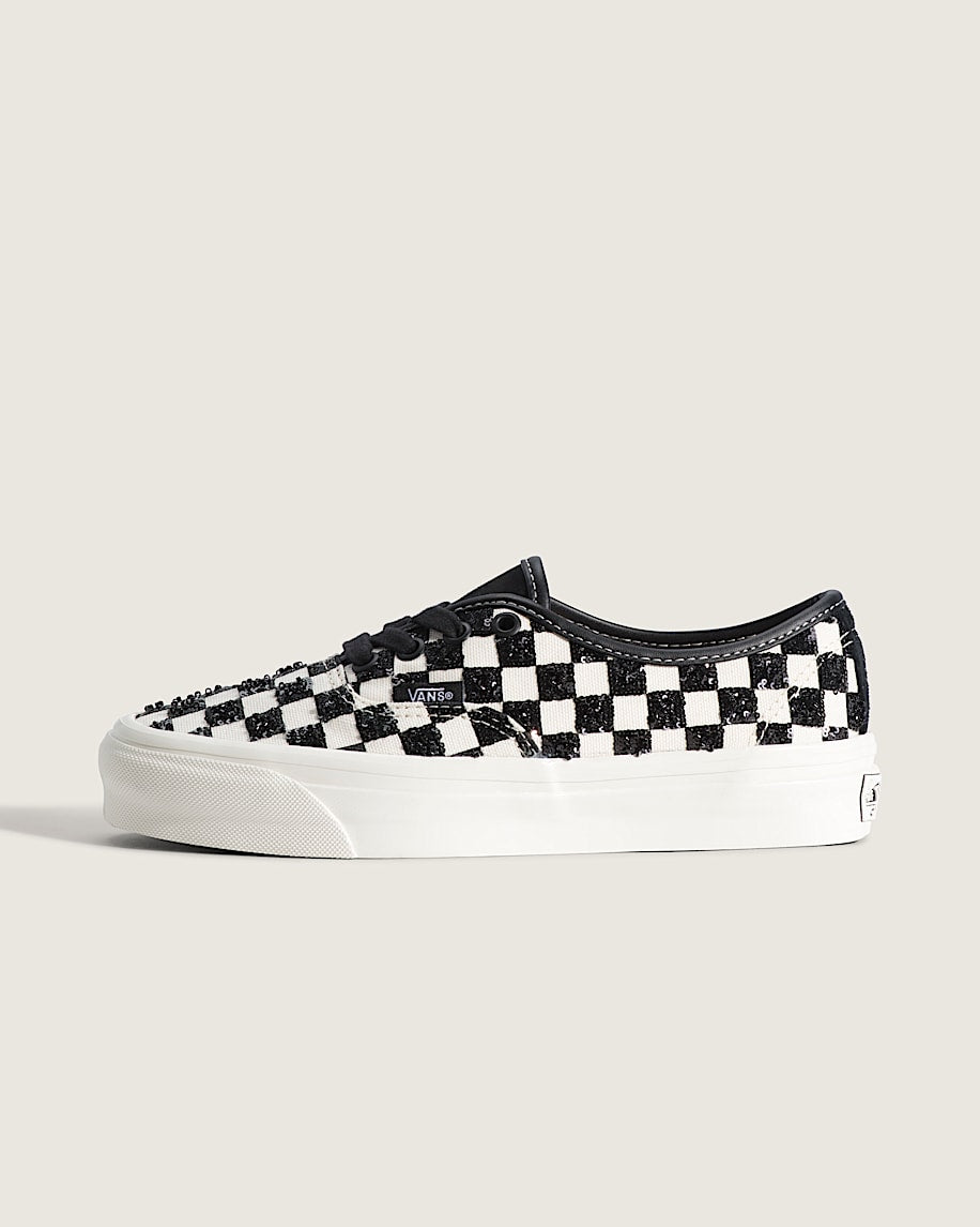 Vans Authentic Reissue 44 Black White Glitter Checkerboard