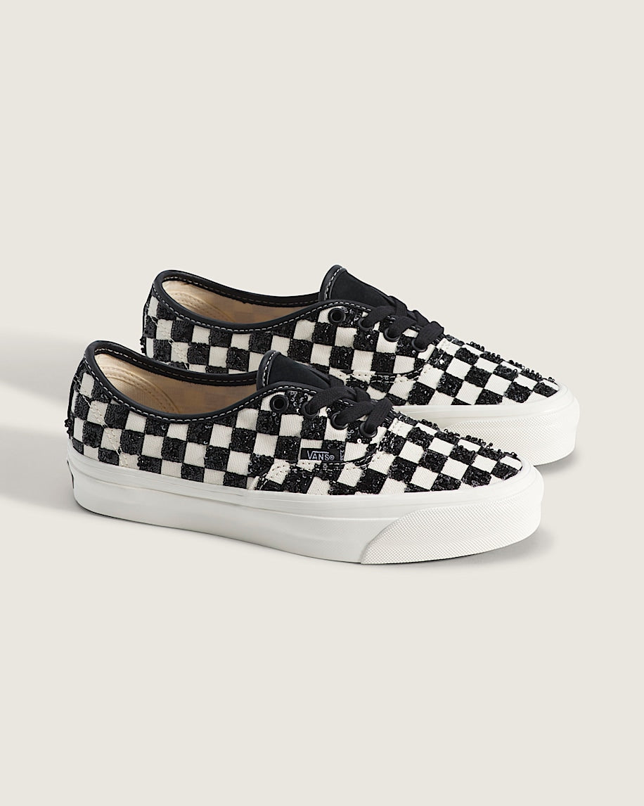 Vans Authentic Reissue 44 Black White Glitter Checkerboard