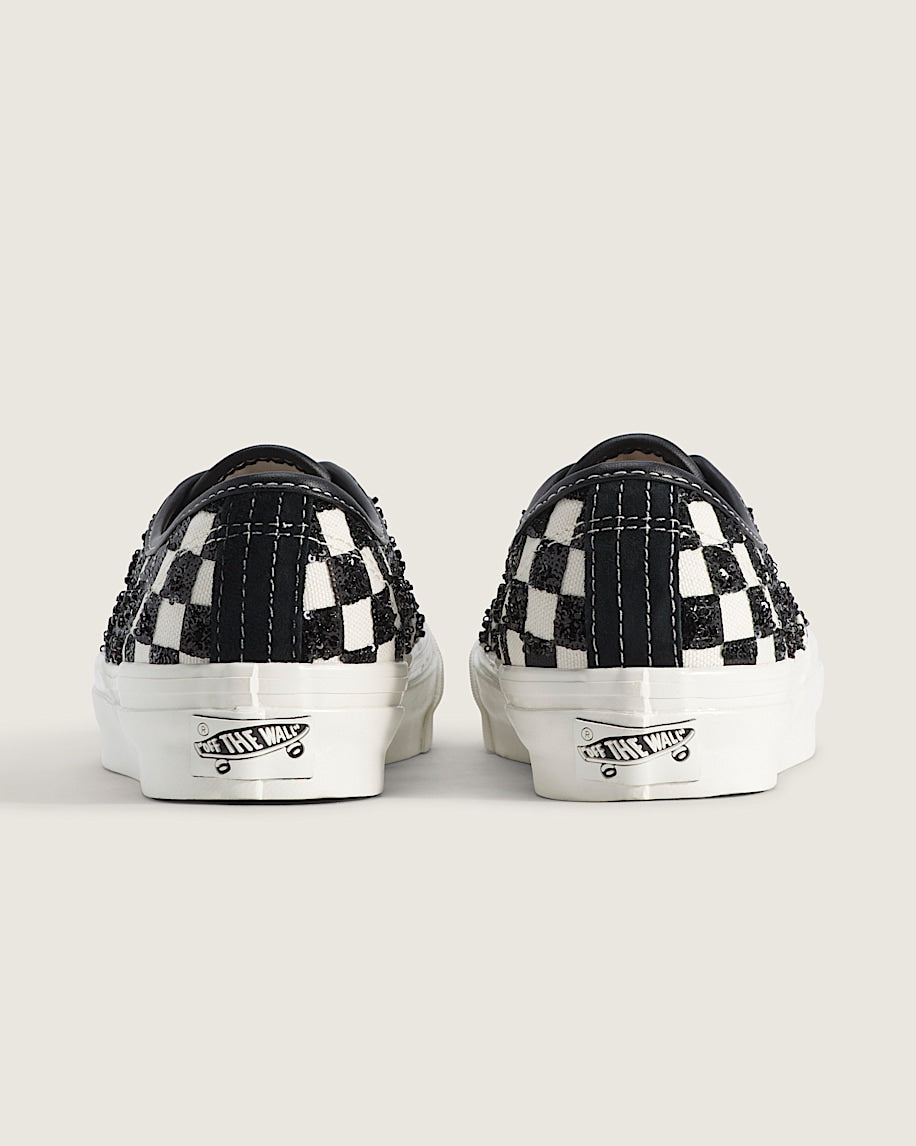 Vans Authentic Reissue 44 Black White Glitter Checkerboard