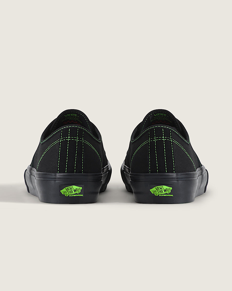 Vans Authentic Reissue 44 Black Neon Green Stitching