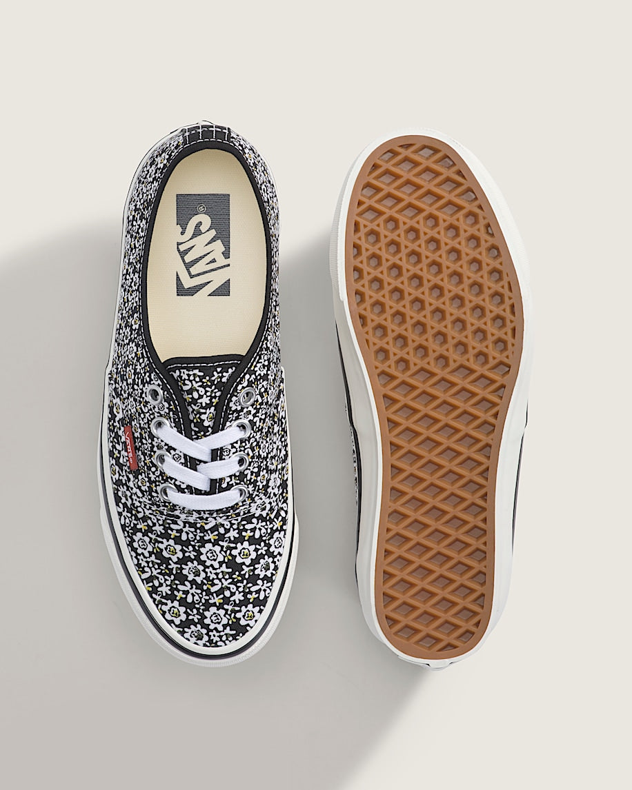 Vans Authentic Reissue 44 Black White Tiny Floral Print