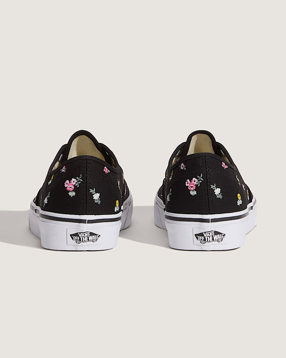 Vans Authentic Black Embroidered Tiny Floral