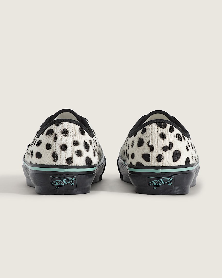 Vans Authentic White Black Dalmatian Pony Hair