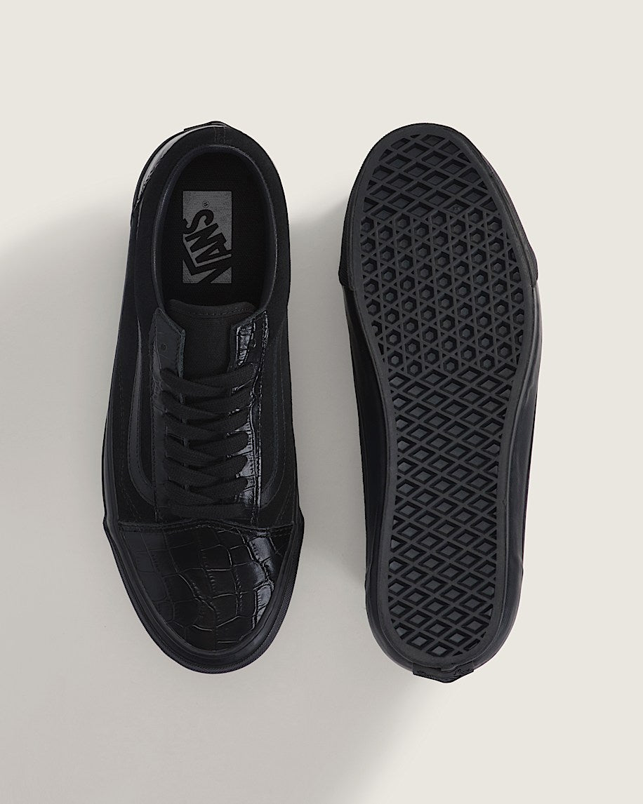 Vans Old Skool 36 Black Croc Embossed