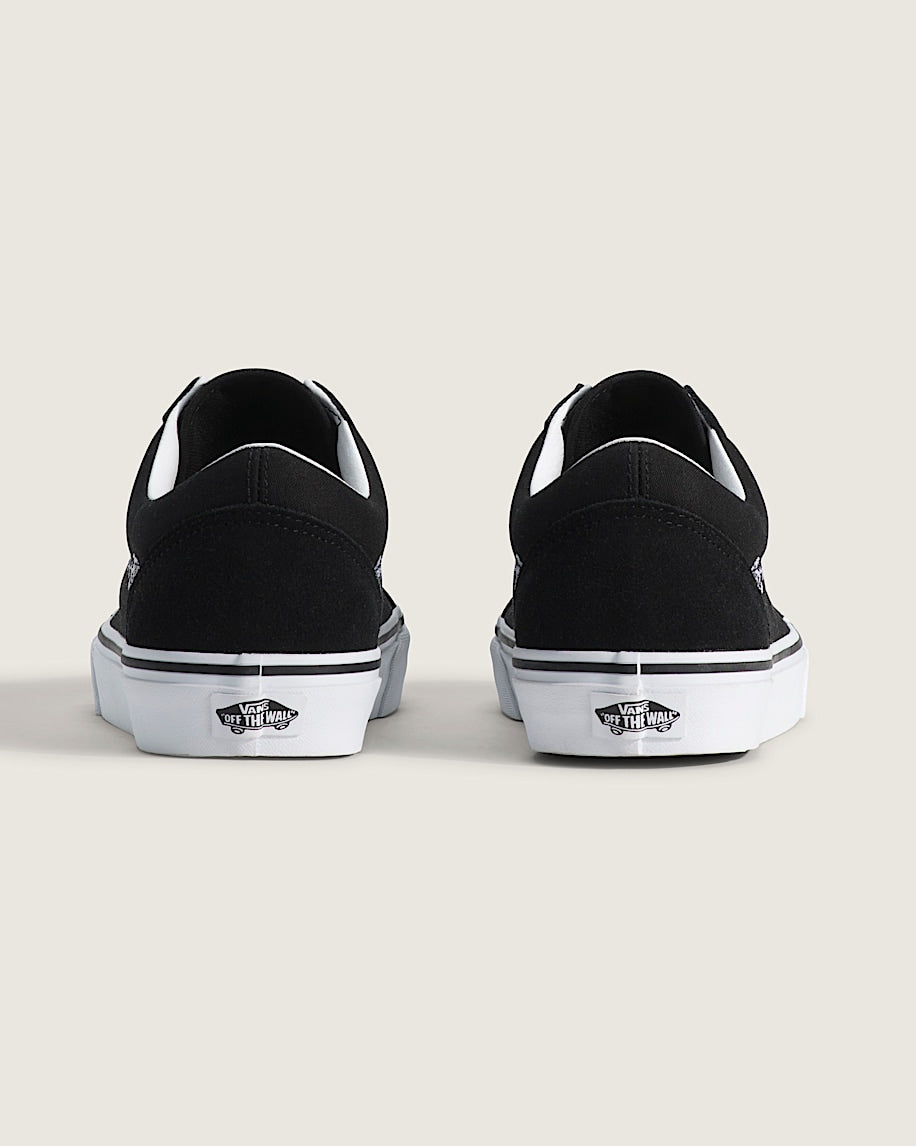 Vans Old Skool Black White Rose Embroidery