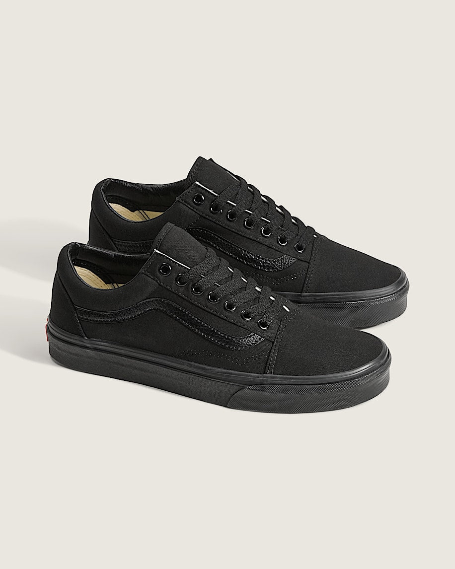 Vans Old Skool Full Black Snake Print Side Stripe