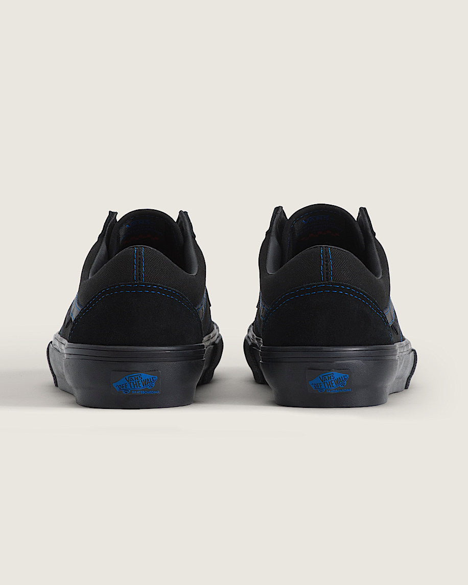 Vans Old Skool Black With Blue Stitching
