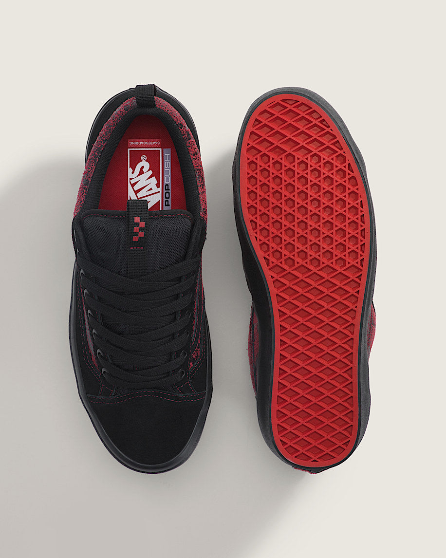 Vans Old Skool Black Red Floral Print