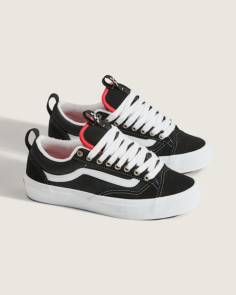 Vans Old Skool Black White Red Accent
