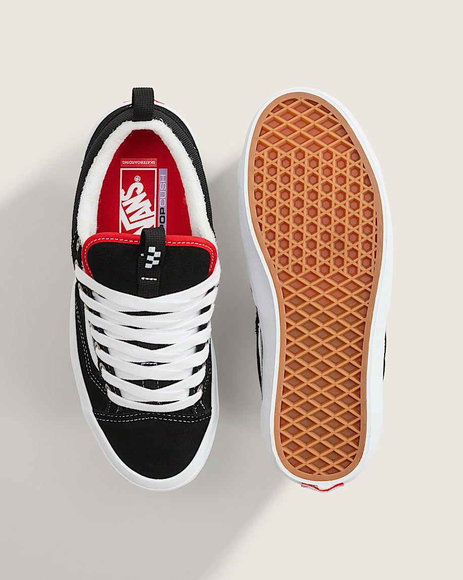 Vans Old Skool Black White Red Accent