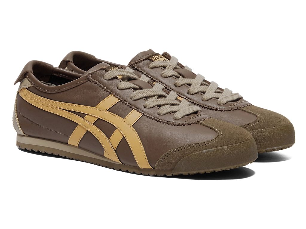 Onitsuka Tiger Mexico 66 Unisex Sneakers – Brown / Mustard Yellow