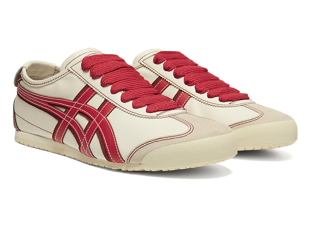 Onitsuka Tiger Mexico 66 Unisex Sneakers – Cream / Red