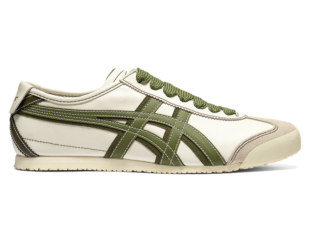 Onitsuka Tiger Mexico 66 Unisex Sneakers – Cream / Olive Green