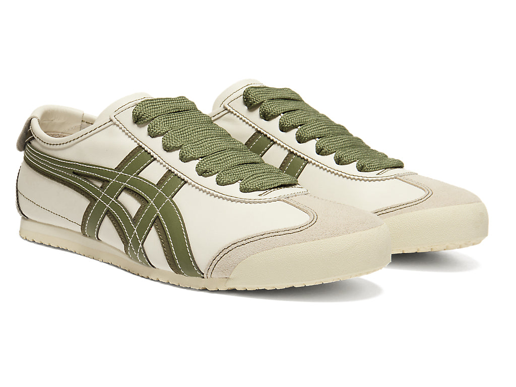 Onitsuka Tiger Mexico 66 Unisex Sneakers – Cream / Olive Green