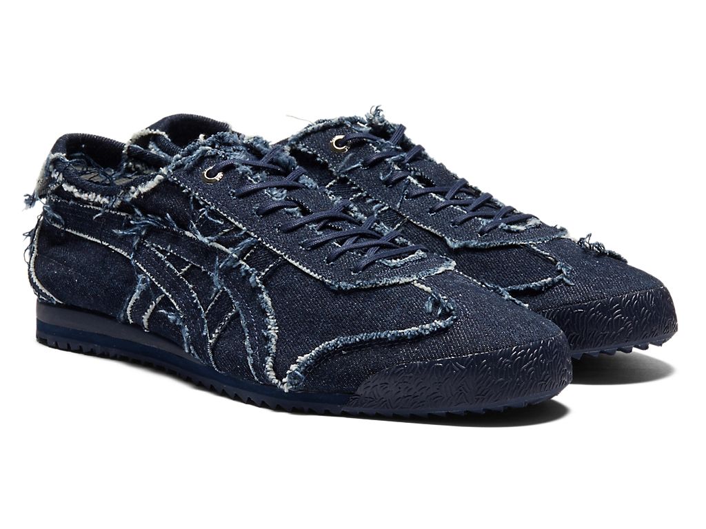 Onitsuka Tiger Mexico 66 Unisex Sneakers – Dark Blue Frayed Denim