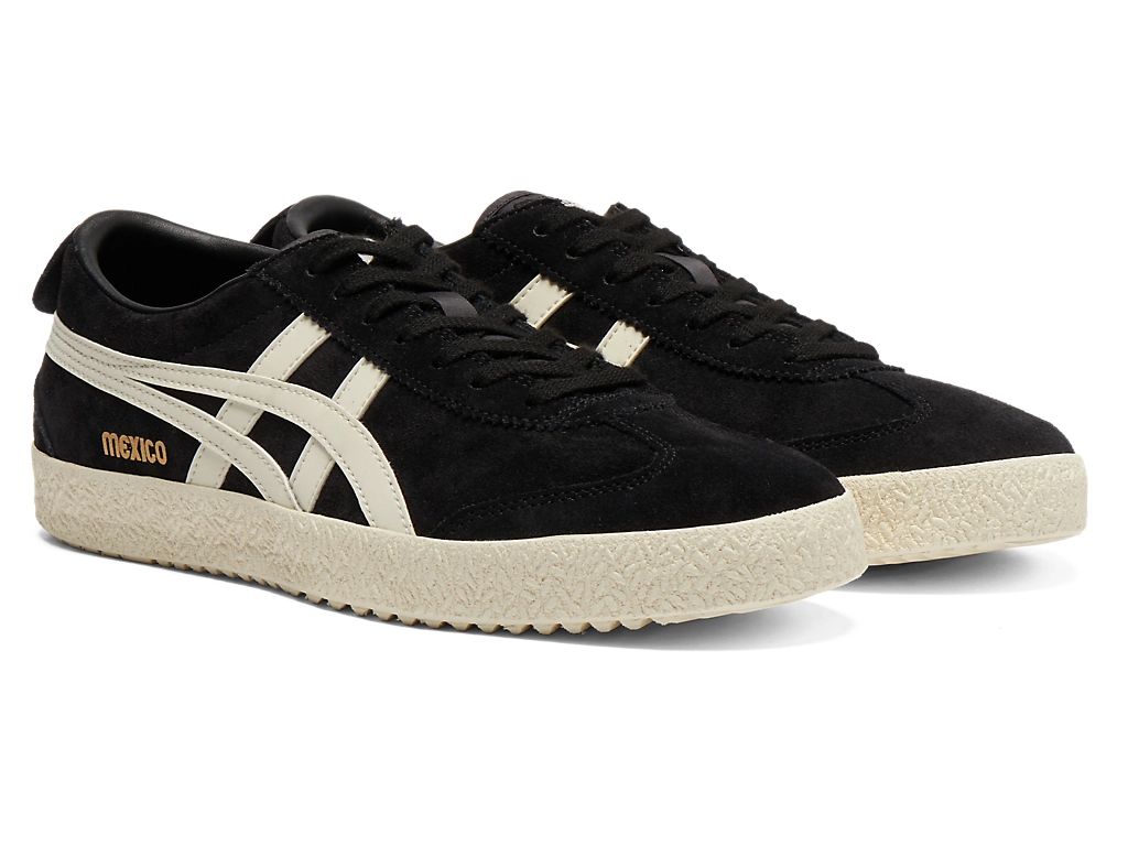 Onitsuka Tiger Mexico 66 Unisex Sneakers – Black Suede & Cream