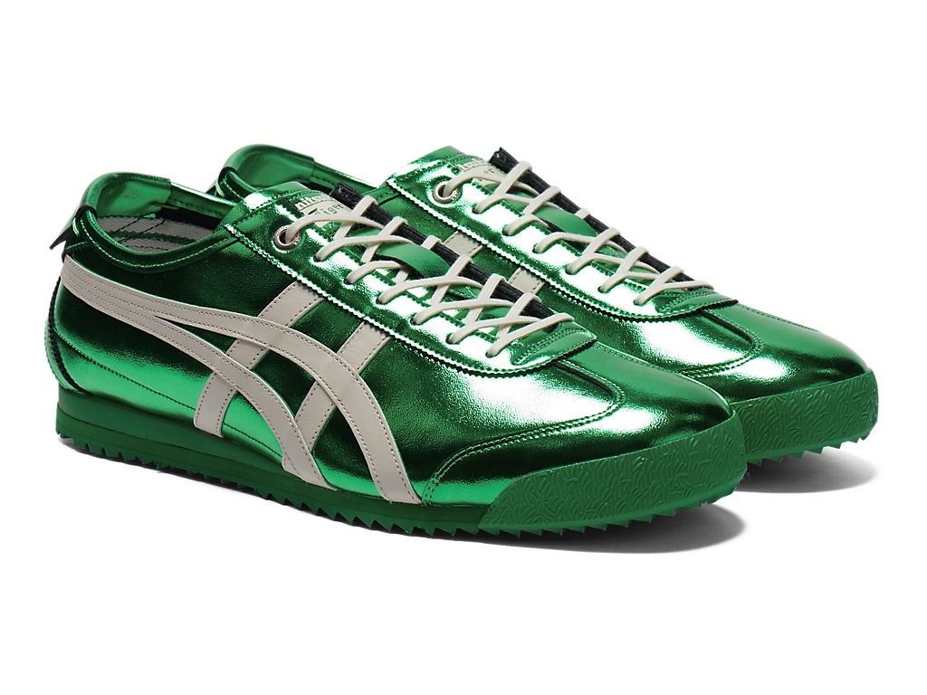 Onitsuka Tiger Mexico 66 Unisex Sneakers – Metallic Gold White Stripe