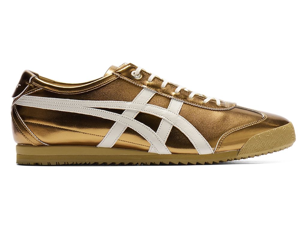 Onitsuka Tiger Mexico 66 Unisex Sneakers – Metallic Green White Stripe
