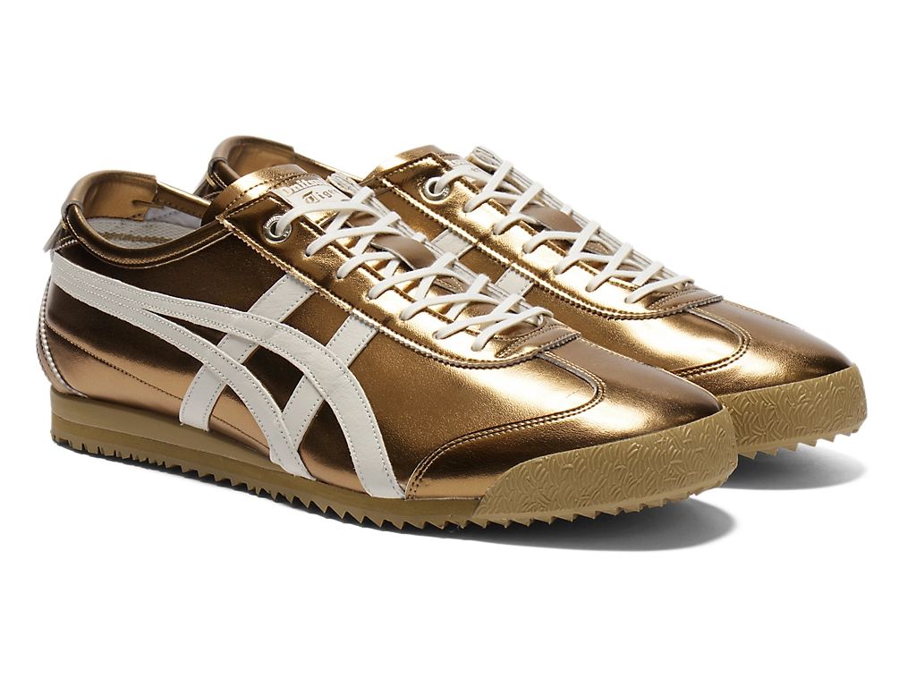 Onitsuka Tiger Mexico 66 Unisex Sneakers – Metallic Green White Stripe