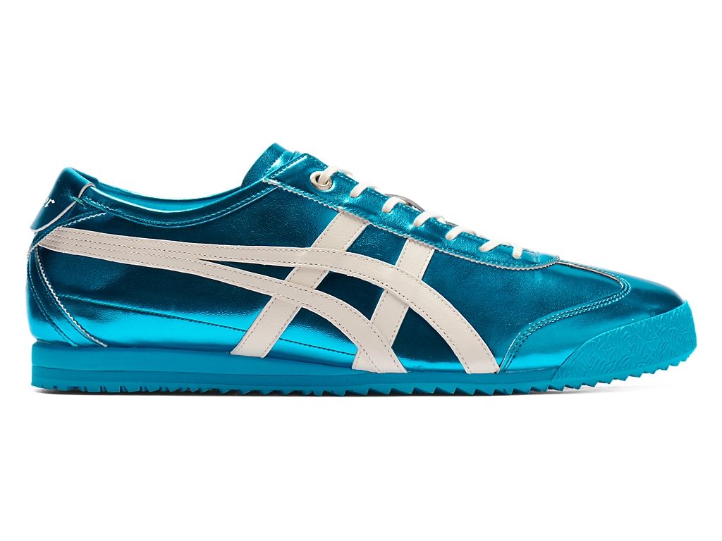 Onitsuka Tiger Mexico 66 Unisex Sneakers – Metallic Blue White Stripe