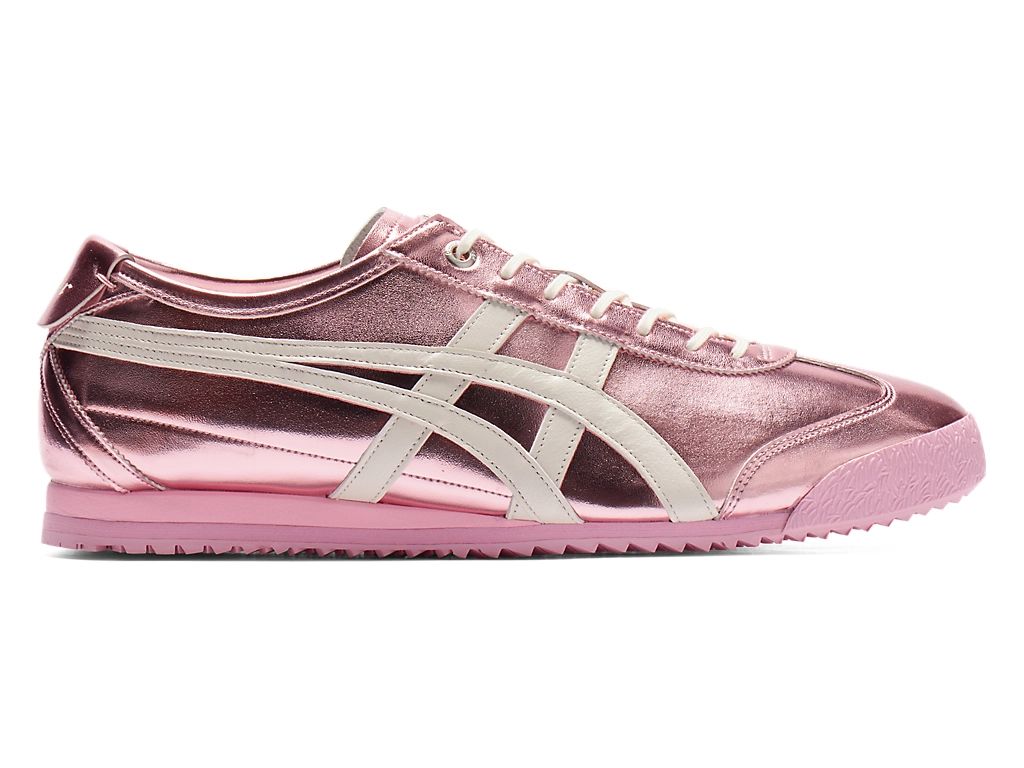 Onitsuka Tiger Mexico 66 Unisex Sneakers – Metallic Pink White Stripe