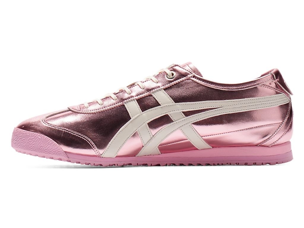 Onitsuka Tiger Mexico 66 Unisex Sneakers – Metallic Pink White Stripe