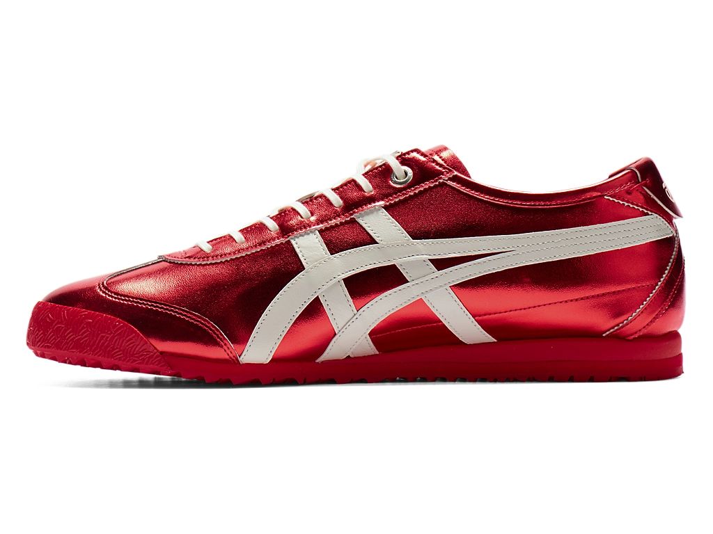 Onitsuka Tiger Mexico 66 Unisex Sneakers – Metallic Red White Stripe