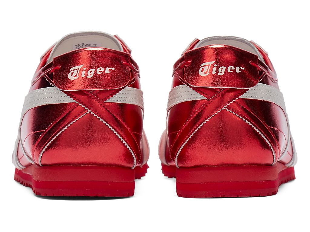 Onitsuka Tiger Mexico 66 Unisex Sneakers – Metallic Red White Stripe
