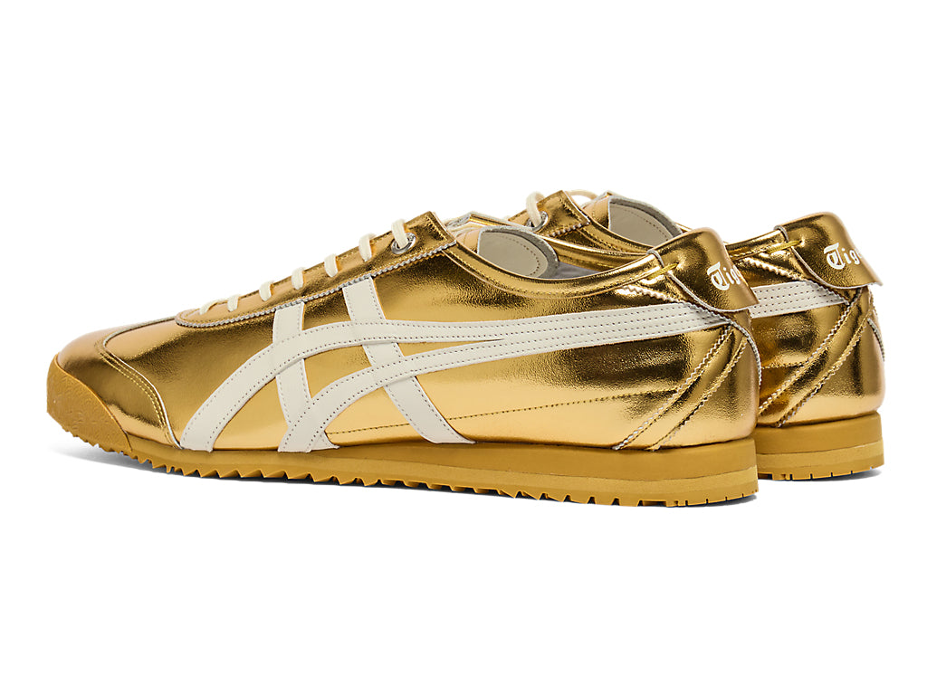 Onitsuka Tiger Mexico 66 Unisex Sneakers – Full Metallic Gold White Stripe