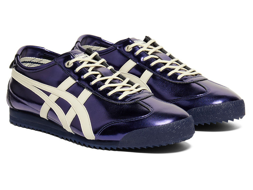 Onitsuka Tiger Mexico 66 Unisex Sneakers – Metallic Purple Off-White Stripe