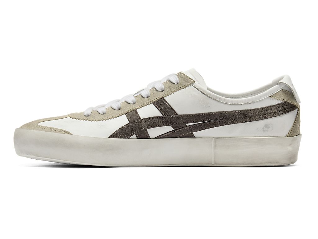 Onitsuka Tiger Mexico 66 Unisex Sneakers – Vintage White Taupe Brown Stripe