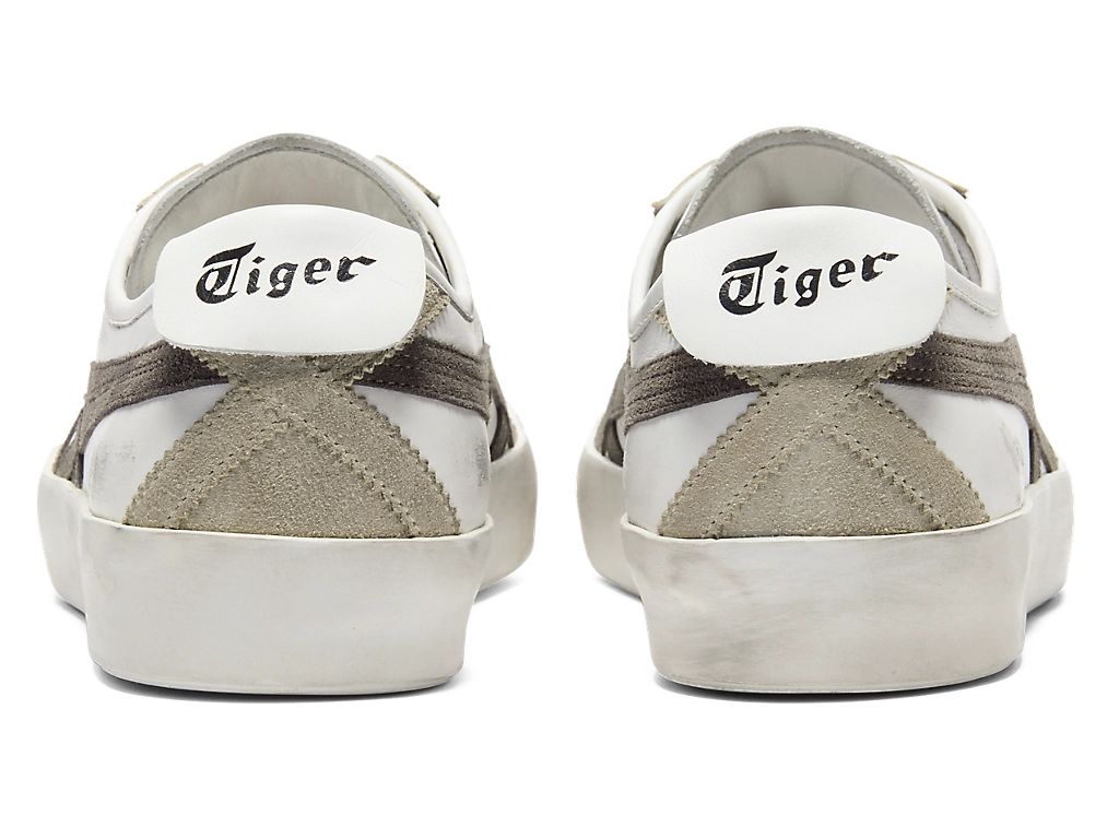 Onitsuka Tiger Mexico 66 Unisex Sneakers – Vintage White Taupe Brown Stripe