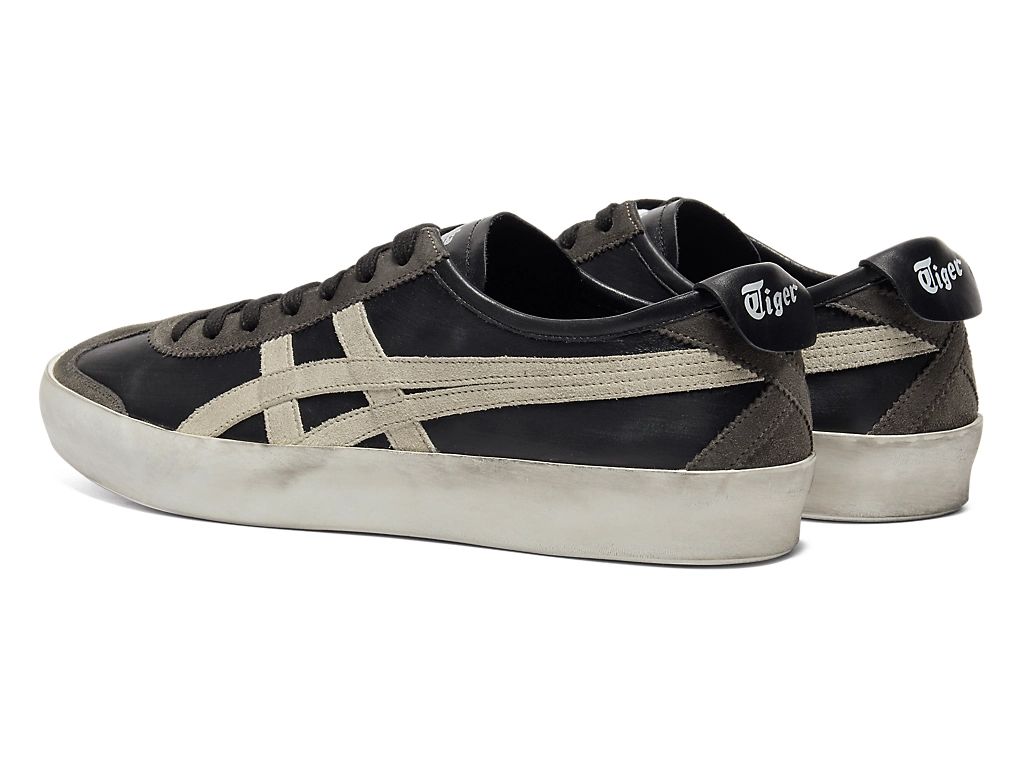 Onitsuka Tiger Mexico 66 Unisex Sneakers – Vintage Black Beige Stripe