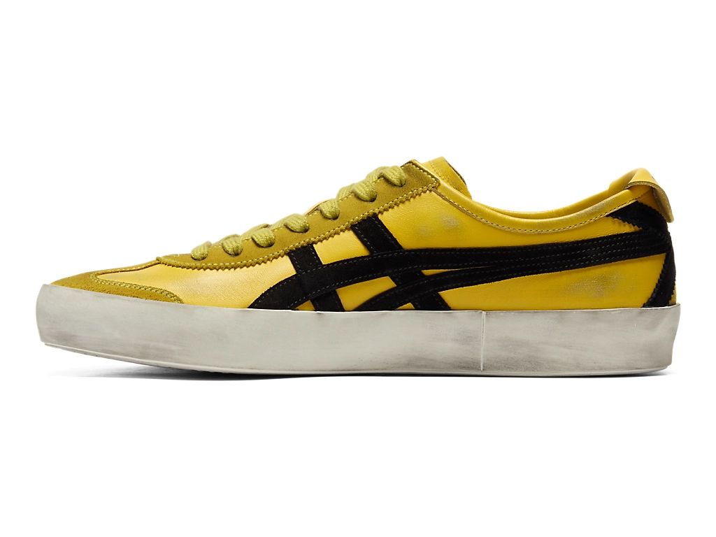Onitsuka Tiger Mexico 66 Unisex Sneakers – Vintage Yellow Black Stripe