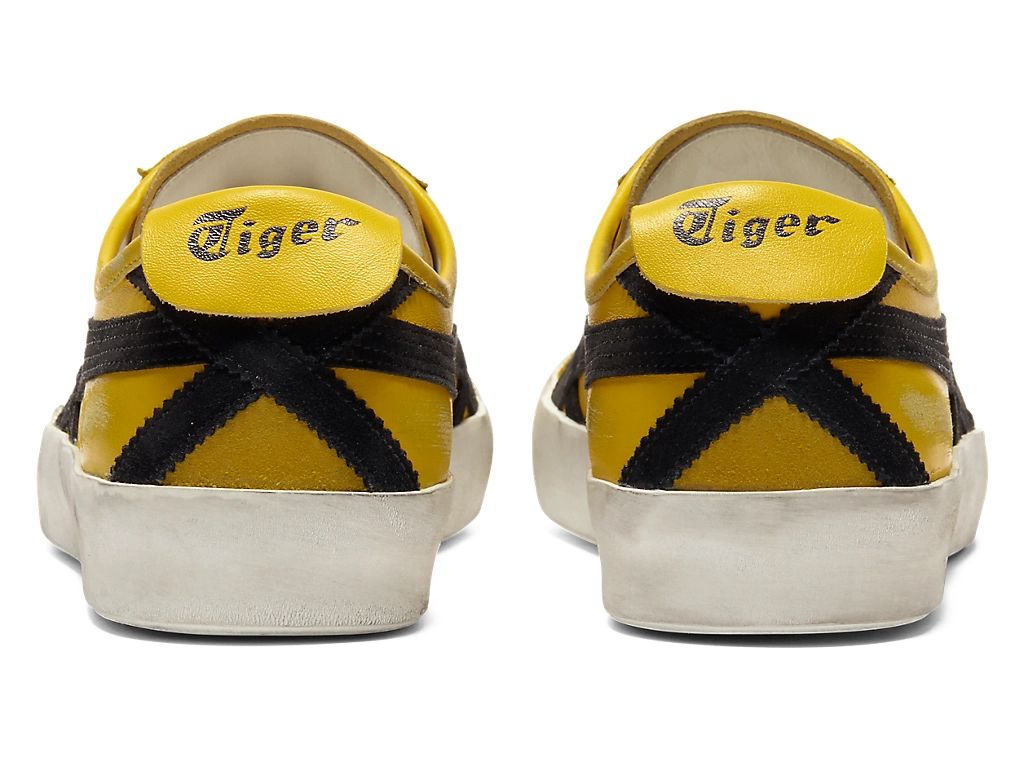 Onitsuka Tiger Mexico 66 Unisex Sneakers – Vintage Yellow Black Stripe