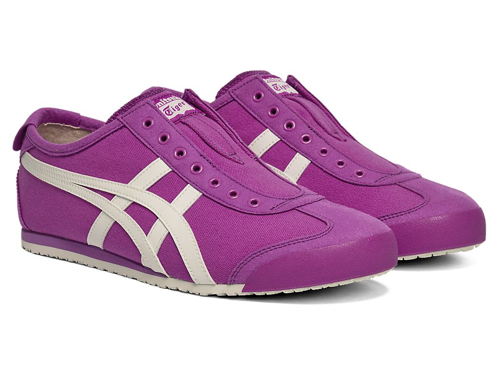 Onitsuka Tiger Mexico 66 Slip-On Unisex Sneakers – Purple White Stripe