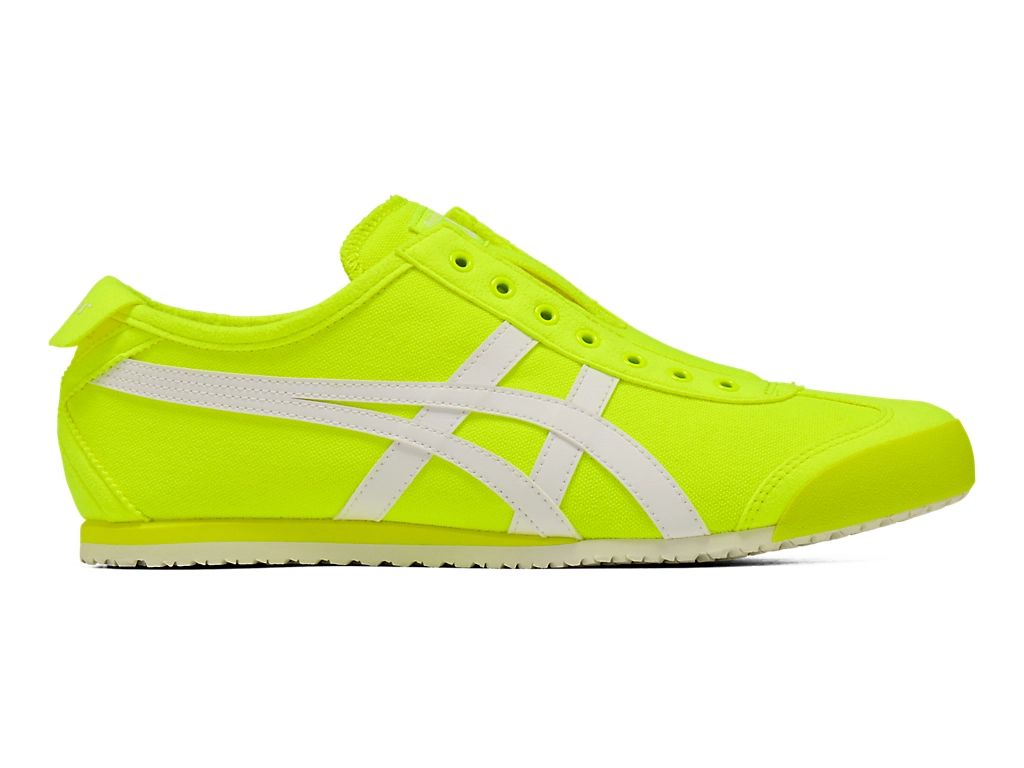 Onitsuka Tiger Mexico 66 Slip-On Unisex Sneakers – Neon Green White Stripe