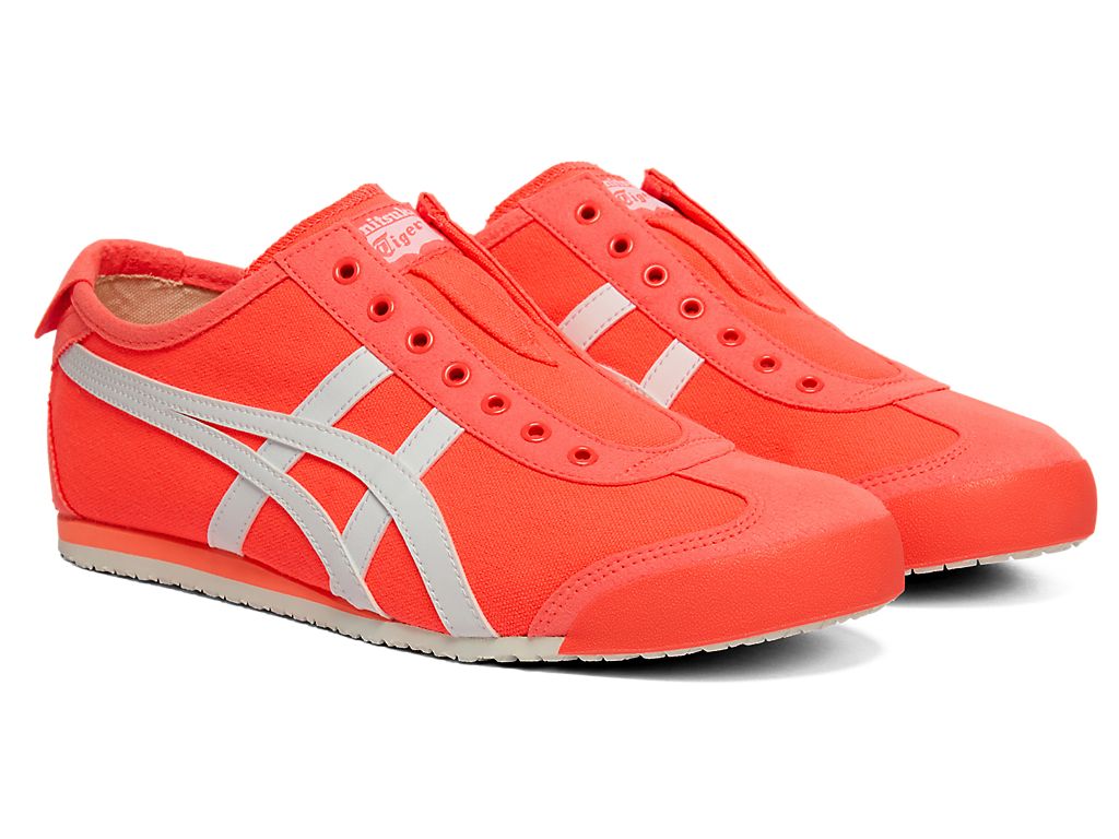 Onitsuka Tiger Mexico 66 Slip-On Unisex Sneakers – Orange White Stripe