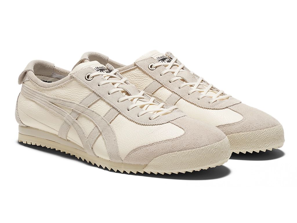 Onitsuka Tiger Mexico 66 Unisex Sneakers – Cream Light Gray Stripe