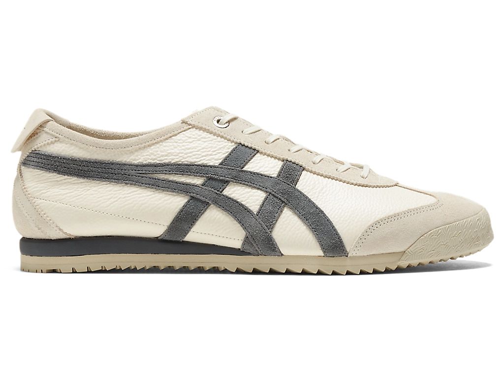 Onitsuka Tiger Mexico 66 Unisex Sneakers – Cream Dark Gray Stripe