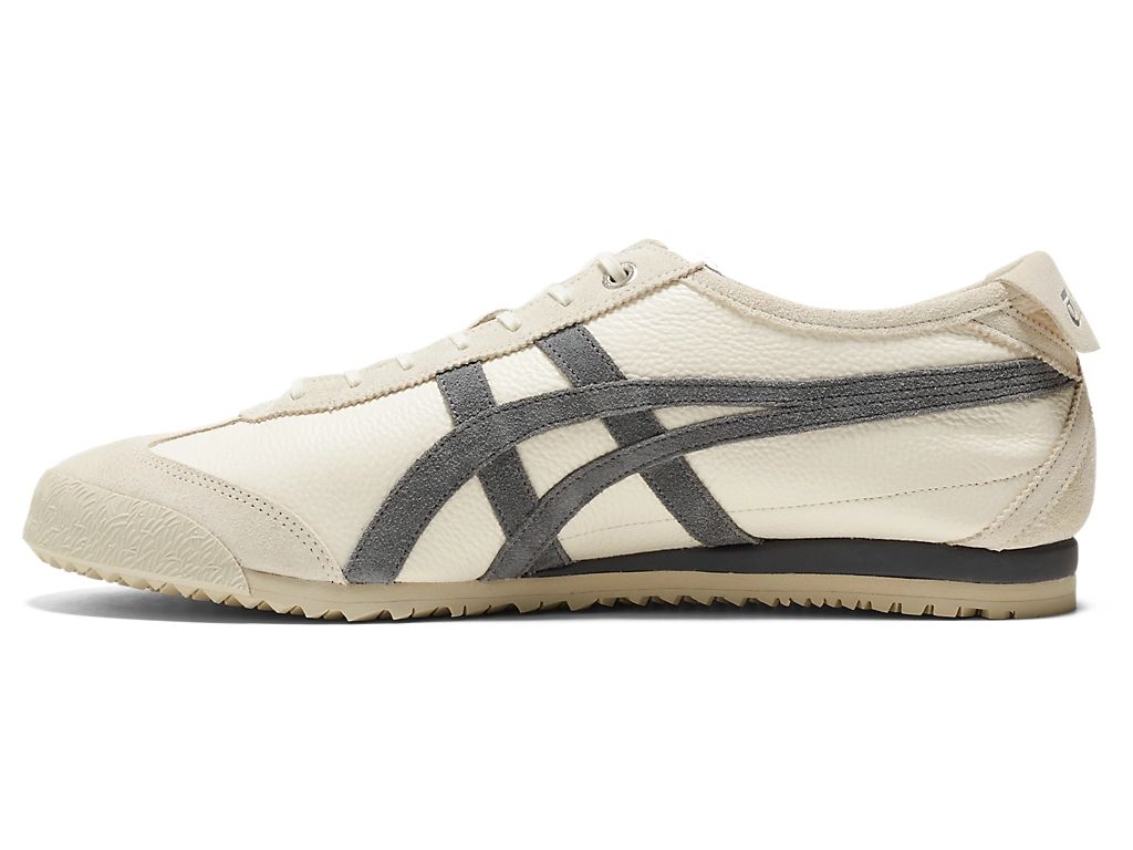 Onitsuka Tiger Mexico 66 Unisex Sneakers – Cream Dark Gray Stripe