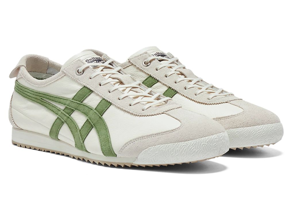 Onitsuka Tiger Mexico 66 Unisex Sneakers – Cream Green Stripe