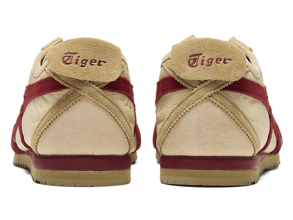 Onitsuka Tiger Mexico 66 Unisex Sneakers – Beige Burgundy Stripe