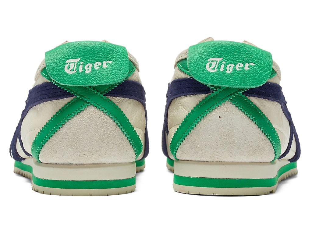 Onitsuka Tiger Mexico 66 Unisex Sneakers – Cream Navy Green Stripe