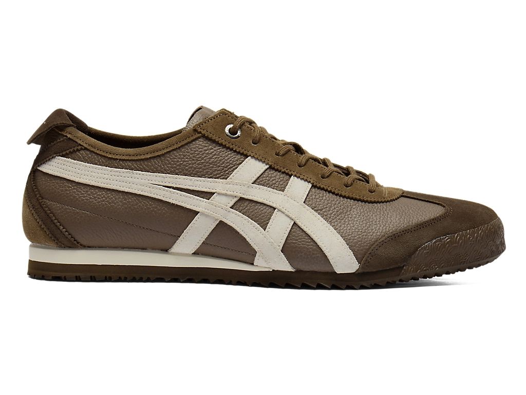 Onitsuka Tiger Mexico 66 Unisex Sneakers – Brown Off-White Stripe