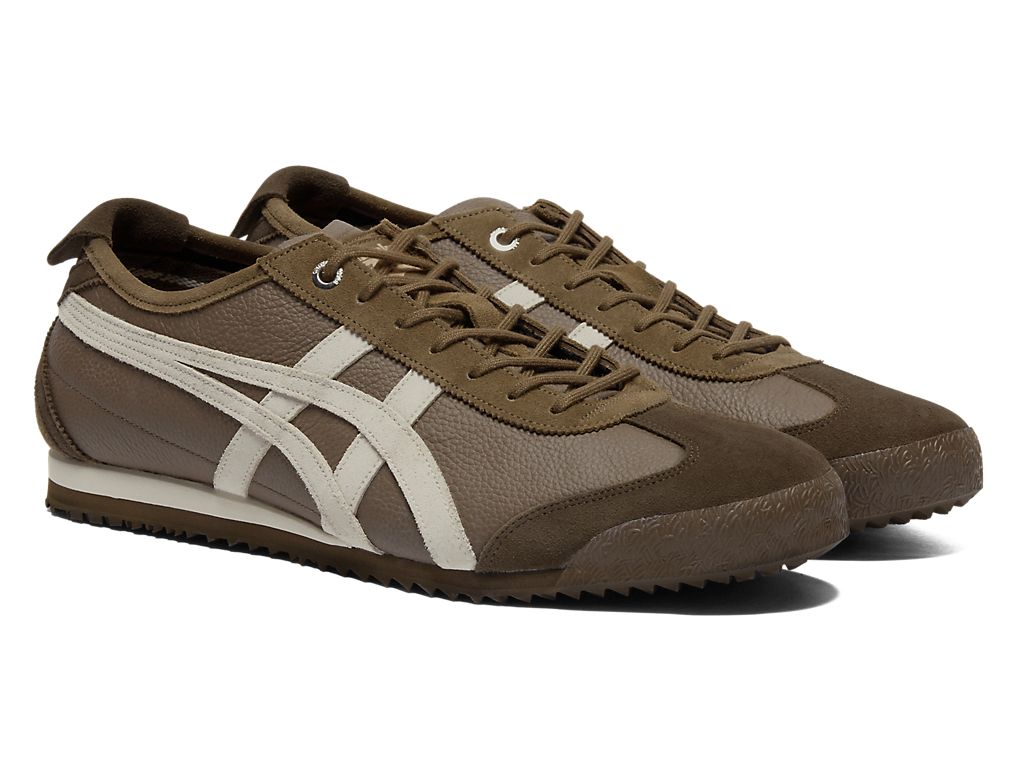 Onitsuka Tiger Mexico 66 Unisex Sneakers – Brown Off-White Stripe