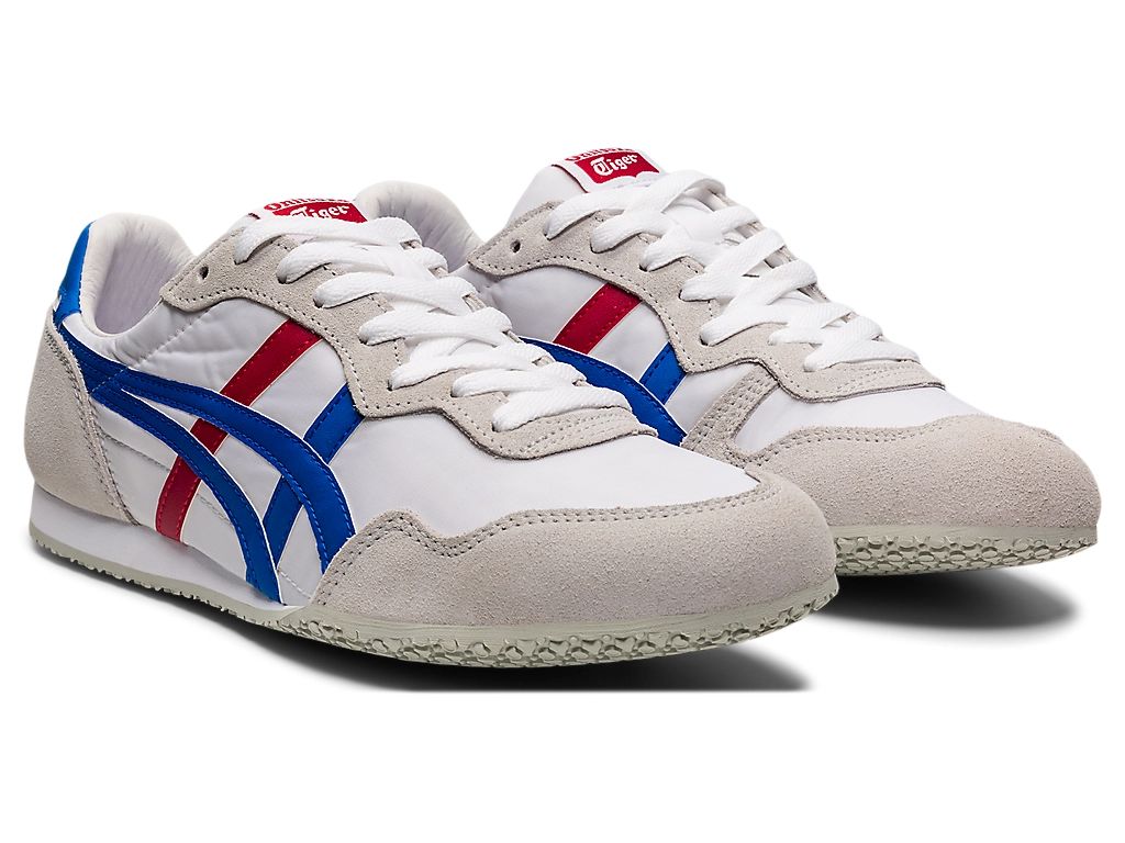 Onitsuka Tiger Serrano Unisex Sneakers – White / Blue / Red