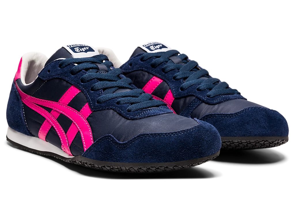 Onitsuka Tiger Serrano Unisex Sneakers – Navy / Hot Pink