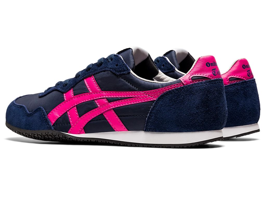 Onitsuka Tiger Serrano Unisex Sneakers – Navy / Hot Pink