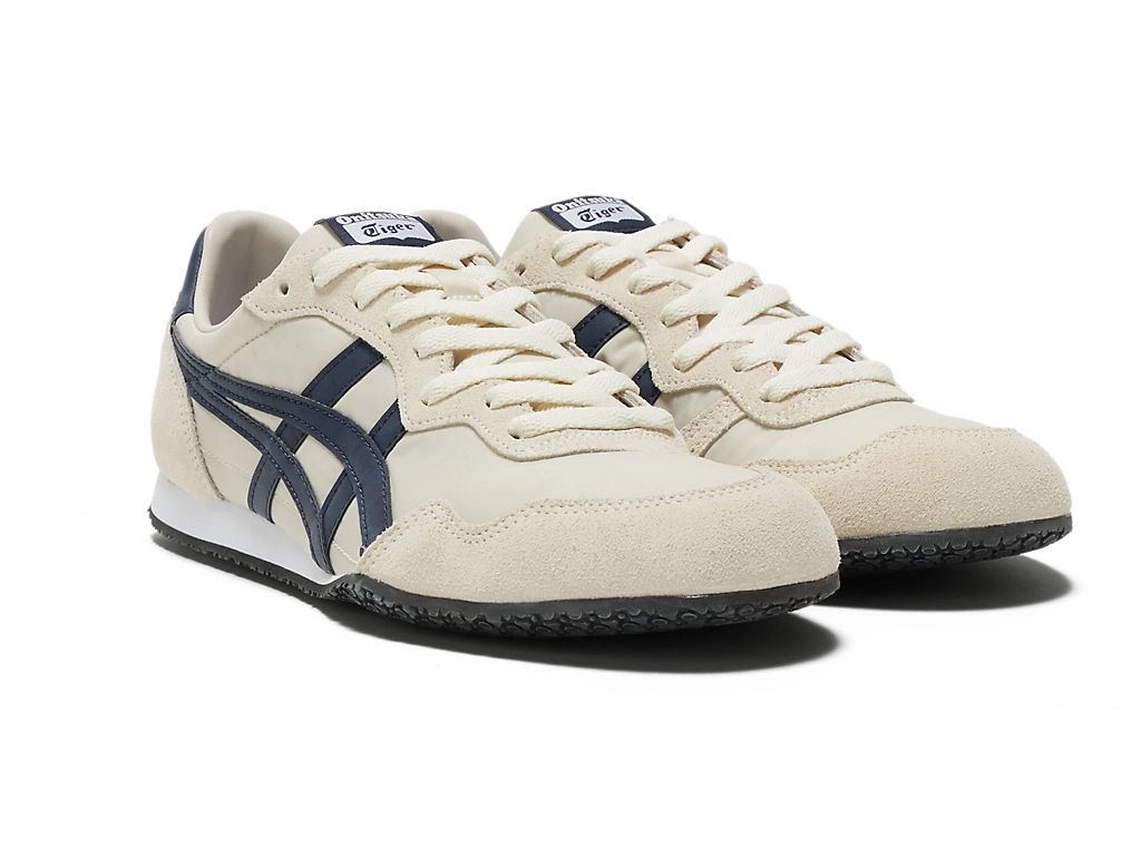 Onitsuka Tiger Serrano Unisex Sneakers – Cream / Navy
